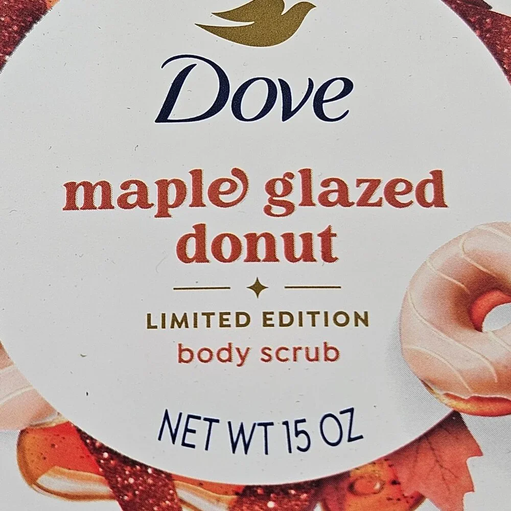 Dove Body Scrub Maple Glazed Donut Limited Edition 15 oz Holiday Treats - Picture 3 of 10